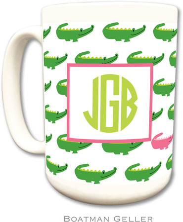 Boatman Geller - Personalized Coffee Mugs (Alligator Repeat) Boatman Geller - Personalized Coffee Mugs (Alligator Repeat)
