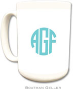 Boatman Geller - Personalized Coffee Mugs (Circle Monogram)