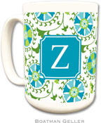 Boatman Geller - Personalized Coffee Mugs (Suzani Teal Preset)