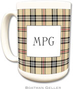 Boatman Geller - Personalized Coffee Mugs (Town Plaid)