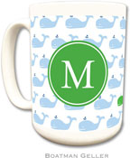 Boatman Geller - Personalized Coffee Mugs (Whale Repeat Preset)