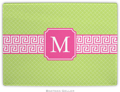 Boatman Geller - Personalized Cutting Boards (Greek Key Band Pink Preset) Boatman Geller - Personalized Cutting Boards (Greek Key Band Pink Preset)