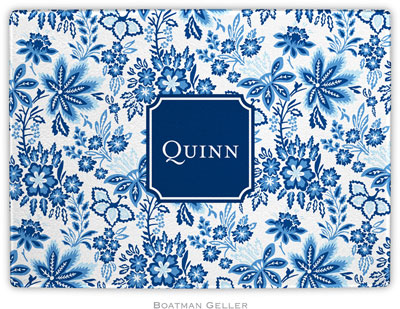 Boatman Geller - Personalized Cutting Boards (Classic Floral Blue Preset)