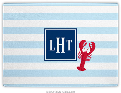 Boatman Geller - Personalized Cutting Boards (Stripe Lobster Preset)