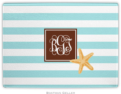 Boatman Geller - Personalized Cutting Boards (Stripe Starfish Preset)