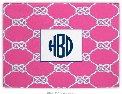 Boatman Geller - Personalized Cutting Boards (Nautical Knot Raspberry) Boatman Geller - Personalized Cutting Boards (Nautical Knot Raspberry)
