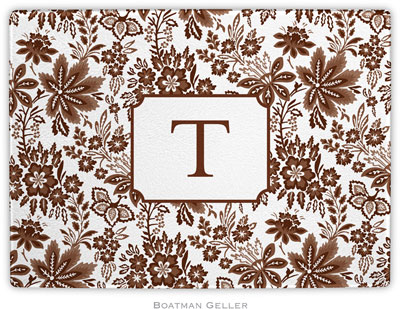 Boatman Geller - Personalized Cutting Boards (Classic Floral Brown)