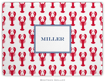 Boatman Geller - Personalized Cutting Boards (Lobsters Red)