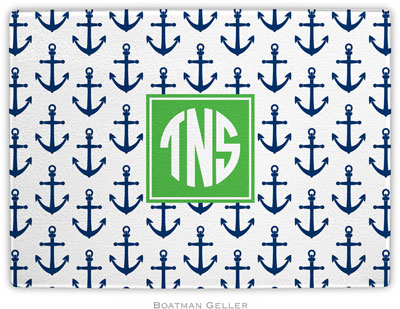 Boatman Geller - Personalized Cutting Boards (Anchors Navy Preset)