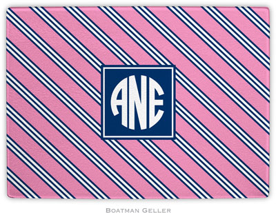 Boatman Geller - Personalized Cutting Boards (Repp Tie Pink & Navy Preset) Boatman Geller - Personalized Cutting Boards (Repp Tie Pink & Navy Preset)