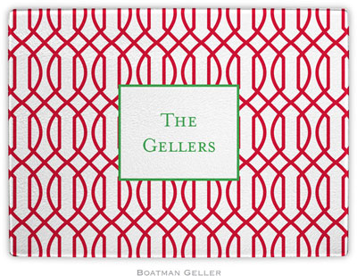 Boatman Geller - Personalized Cutting Boards (Trellis Reverse Cherry)