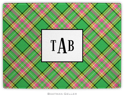 Boatman Geller - Personalized Cutting Boards (Preppy Plaid)