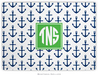 Boatman Geller - Personalized Cutting Boards (Anchors Navy Preset)