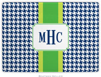 Boatman Geller - Personalized Cutting Boards (Alex Houndstooth Navy)