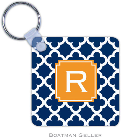 Boatman Geller - Create-Your-Own Personalized Key Chains (Bristol Tile Navy Preset) Boatman Geller - Create-Your-Own Personalized Key Chains (Bristol Tile Navy Preset)
