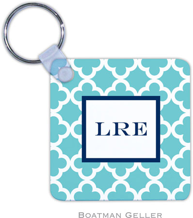 Boatman Geller - Create-Your-Own Personalized Key Chains (Bristol Tile Teal) Boatman Geller - Create-Your-Own Personalized Key Chains (Bristol Tile Teal)