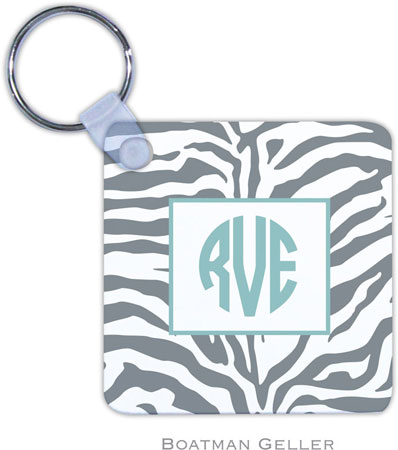 Boatman Geller - Create-Your-Own Personalized Key Chains (Zebra Gray)