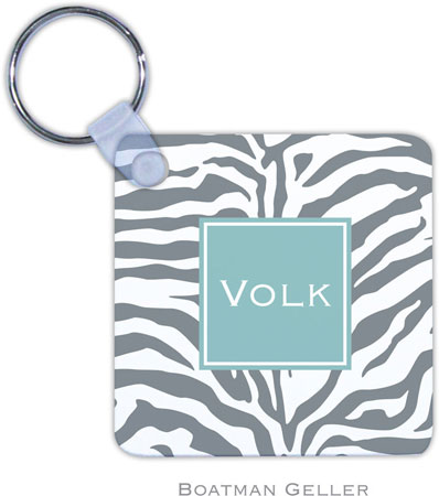 Boatman Geller - Create-Your-Own Personalized Key Chains (Zebra Gray Preset)