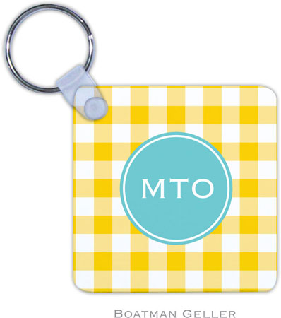 Boatman Geller - Create-Your-Own Personalized Key Chains (Classic Check Sunflower Preset) Boatman Geller - Create-Your-Own Personalized Key Chains (Classic Check Sunflower Preset)