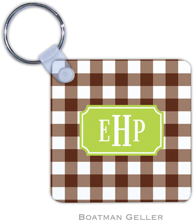 Boatman Geller - Create-Your-Own Personalized Key Chains (Classic Check Chocolate Preset) Boatman Geller - Create-Your-Own Personalized Key Chains (Classic Check Chocolate Preset)