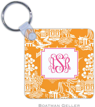Boatman Geller - Create-Your-Own Personalized Key Chains (Chinoiserie Tangerine Preset) Boatman Geller - Create-Your-Own Personalized Key Chains (Chinoiserie Tangerine Preset)
