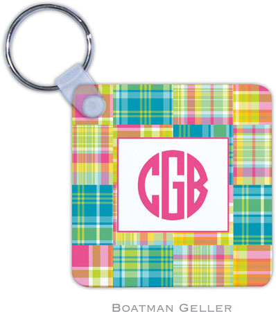 Boatman Geller - Personalized Key Chains (Madras Patch Bright) Boatman Geller - Personalized Key Chains (Madras Patch Bright)