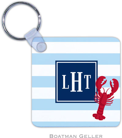 Boatman Geller - Personalized Key Chains (Stripe Lobster Preset)
