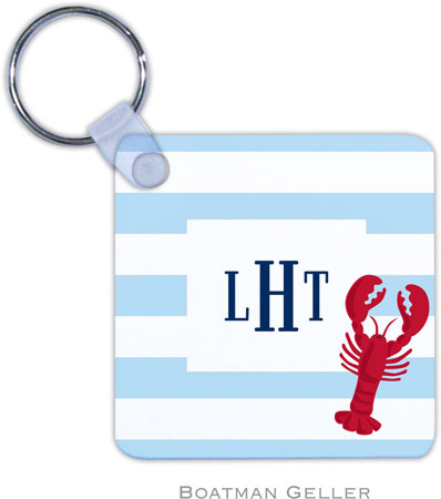 Boatman Geller - Personalized Key Chains (Stripe Lobster)