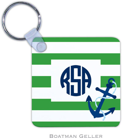 Boatman Geller - Personalized Key Chains (Stripe Anchor) Boatman Geller - Personalized Key Chains (Stripe Anchor)