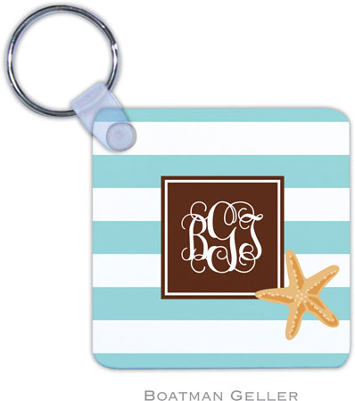 Boatman Geller - Personalized Key Chains (Stripe Starfish Preset)