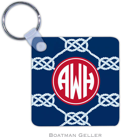 Boatman Geller - Personalized Key Chains (Nautical Knot Navy Preset) Boatman Geller - Personalized Key Chains (Nautical Knot Navy Preset)