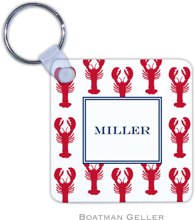Boatman Geller - Personalized Key Chains (Lobsters Red)