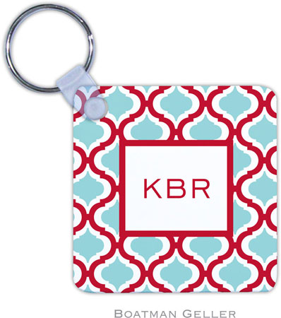 Boatman Geller - Personalized Key Chains (Kate Red & Teal)
