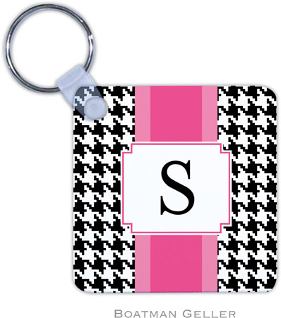 Boatman Geller - Personalized Key Chains (Alex Houndstooth Black) Boatman Geller - Personalized Key Chains (Alex Houndstooth Black)