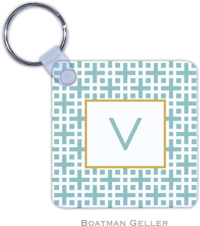 Boatman Geller - Personalized Key Chains (Lattice Slate) Boatman Geller - Personalized Key Chains (Lattice Slate)