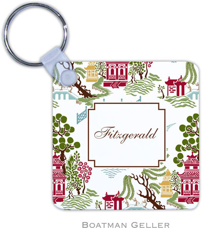 Boatman Geller - Personalized Key Chains (Chinoiserie Autumn)