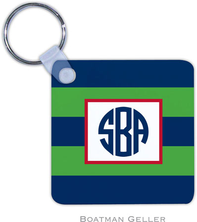 Boatman Geller - Personalized Key Chains (Rugby Navy & Kelly) Boatman Geller - Personalized Key Chains (Rugby Navy & Kelly)