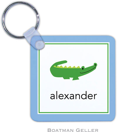 Boatman Geller - Personalized Key Chains (Alligator Blue) Boatman Geller - Personalized Key Chains (Alligator Blue)