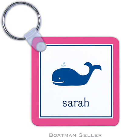 Boatman Geller - Personalized Key Chains (Whale Navy)
