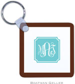 Boatman Geller - Create-Your-Own Personalized Key Chains (Solid Inset Round Corners Preset)