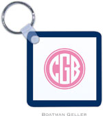 Boatman Geller - Create-Your-Own Personalized Key Chains (Solid Inset Circle Preset)