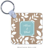 Boatman Geller - Create-Your-Own Personalized Key Chains (Silo Leaves Mocha Preset)