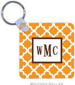 Boatman Geller - Create-Your-Own Personalized Key Chains (Bristol Tile Tangerine)