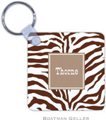 Boatman Geller - Create-Your-Own Personalized Key Chains (Zebra Chocolate Preset)