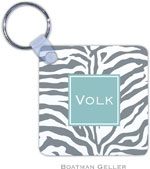 Boatman Geller - Create-Your-Own Personalized Key Chains (Zebra Gray Preset)