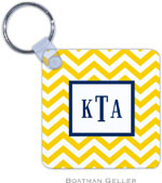 Boatman Geller - Create-Your-Own Personalized Key Chains (Chevron Sunflower)