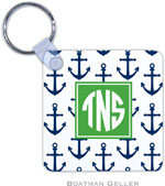 Boatman Geller - Personalized Key Chains (Anchors Navy Preset)