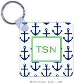 Boatman Geller - Personalized Key Chains (Anchors Navy)