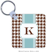 Boatman Geller - Personalized Key Chains (Alex Houndstooth Chocolate)