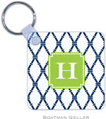 Boatman Geller - Personalized Key Chains (Bamboo Navy & Green Preset)